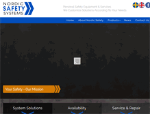 Tablet Screenshot of nordicsafety.se